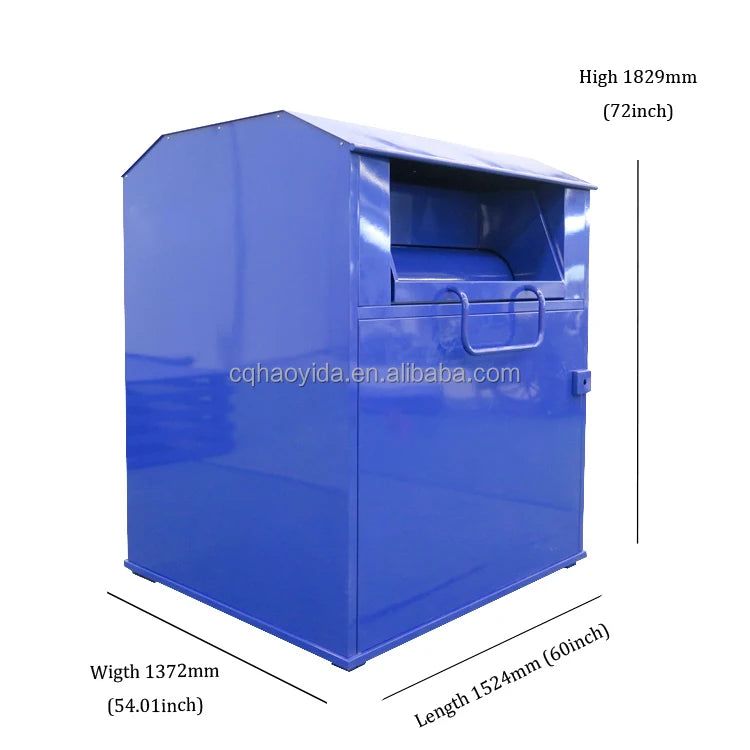 Eco-Friendly Clothing Bin Sustainable Textile Bin Clothing Reuse Container Charity Clothing Bin