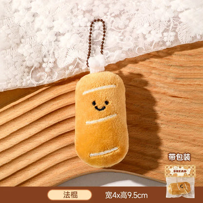 Cute Bread, Plush Bags, Pendants, Keychains, Creative Little Dolls  Accessories Wholesale  Cartoon Girl Backpack Accessories