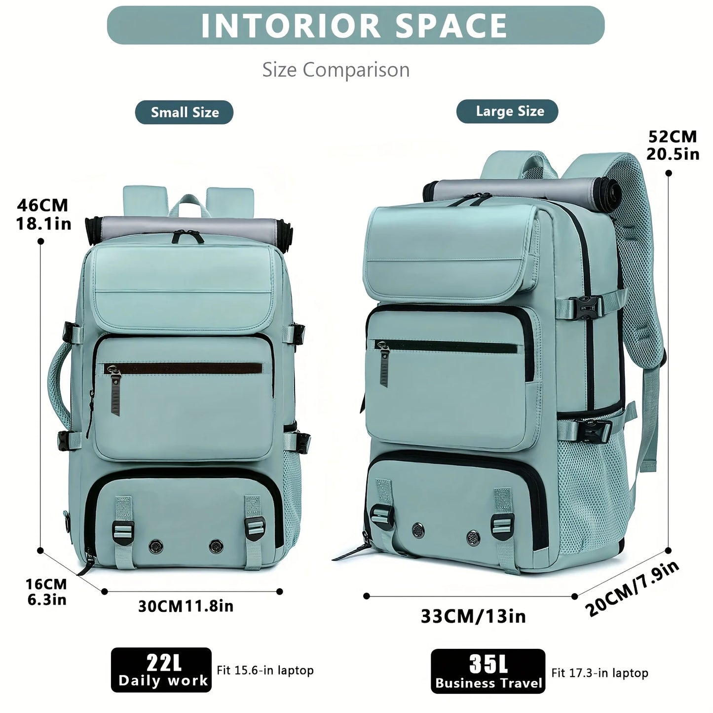 Large-capacity travel backpacks, fashionable travel commuter bags, multi-functional three-in-one handbags