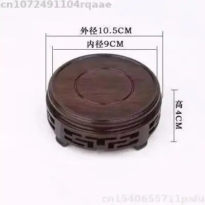 Eco-friendly Wooden Plant Stand Exquisite Carved Bonsai Holder Vase Flower Pot Sorting Table Shelf Home Decoration Wood Pedestal