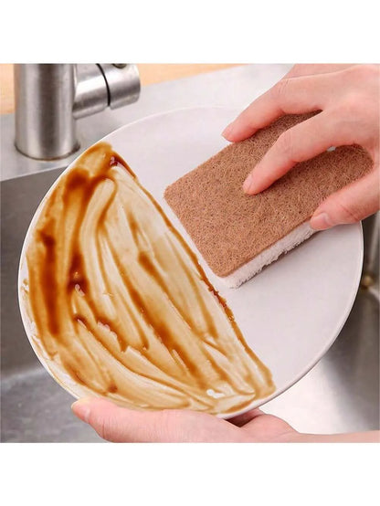 Biodegradable compostable cellulose and coconut scrubbing sponge -6 eco-friendly sponge tableware pieces