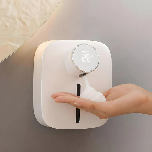 Smart Inductive Soap Dispenser USB Charging Waterproof Wall Mounted Foam Bathroom Supplies for Mobile Phone Washing