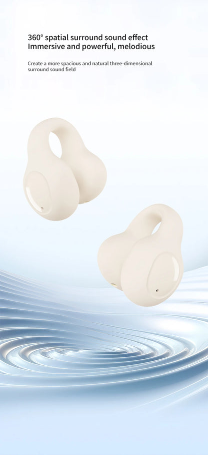 Lenovo Wireless Sport Earbuds Active Noise Cancelling Clip on Comfortable Headphones with Long Battery Life Hi-Fi Sound Bt 5.4