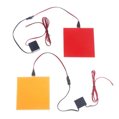 Electroluminescent Eco-friendly Light Source, 12V, Adjustable DIY Frame, Flexible 10x10cm EL Backlight.