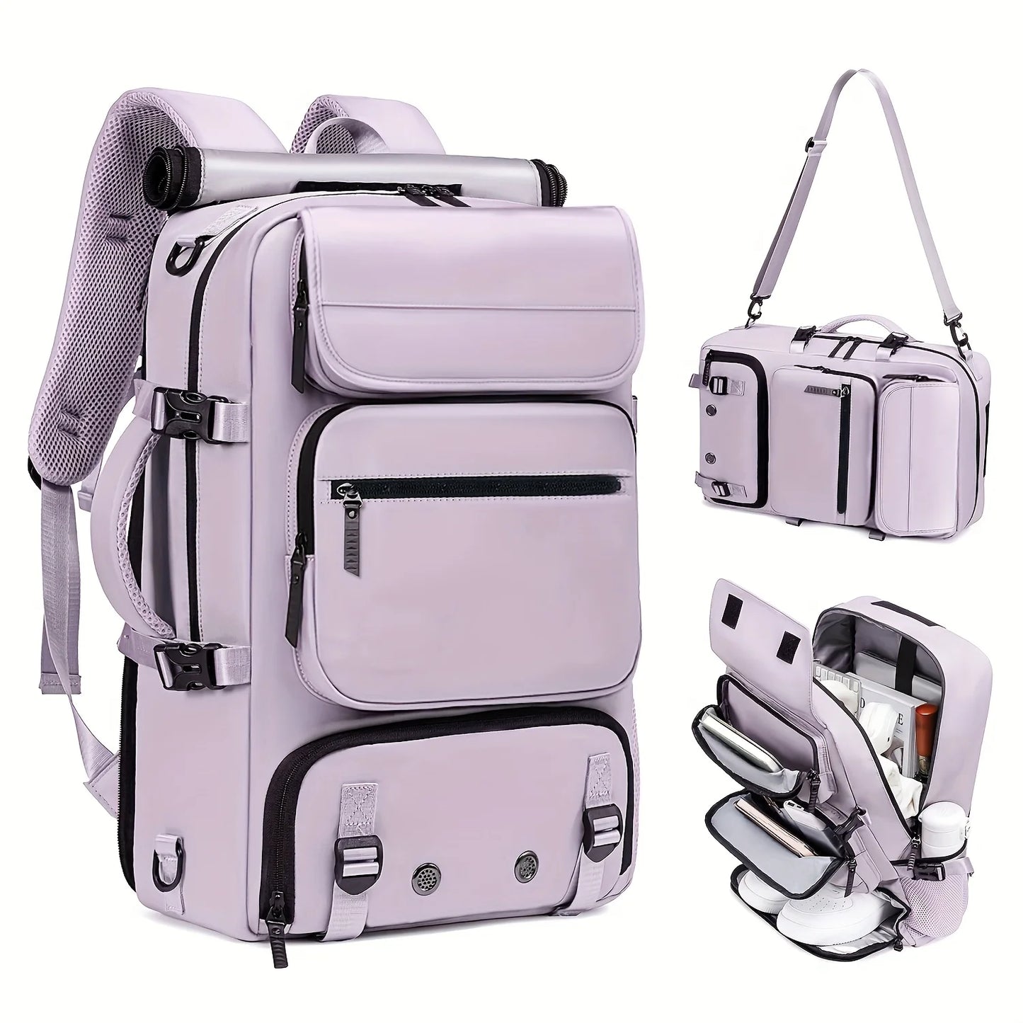 Large-capacity travel backpacks, fashionable travel commuter bags, multi-functional three-in-one handbags