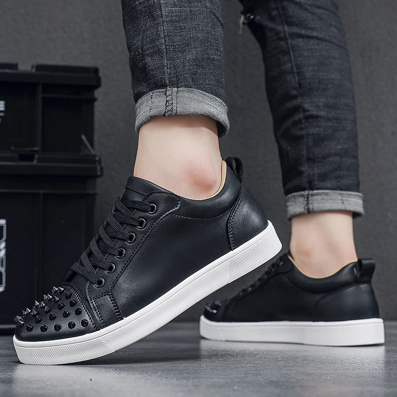 Comfortable Breathable Studded Sneakers for Men Women Casual Sports Shoes Fashion Lightweight Walking Shoes