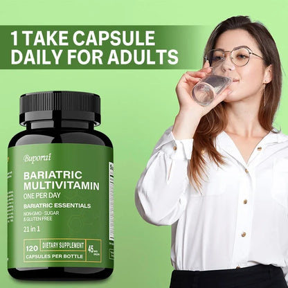 Bariatric Multivitamin Supplement - Contains 21 Vitamins and Minerals To Promote Overall Health and Maintain Energy Levels