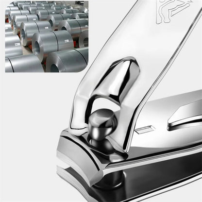 Nail Clippers Stainless Steel Sharpest Nail Cutter Duty Curved Edge for Adult Men Women Swing Out Nail Cleaner/File