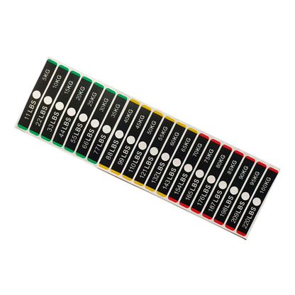 Fitness Equipment Weight Stickers  Weight Stack Labels For Gym Home Fitness Machine Weight Stack Number Stickers Fitness Parts