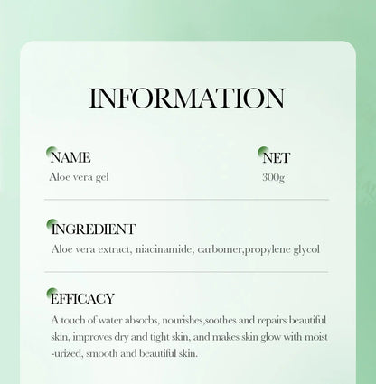 300g BIOAQUA Moisturizing and Soothing Aloe Vera Gel Creams Skin Rejuvenating Hydrating Face Cream Beauty Facial Skin Care