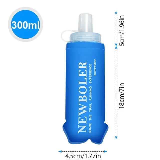150/250/300/500/750ml Outdoor Collapsible Silicone Bite Size Water Bottle Running Camping Hiking Travel Convenient Water Bottle