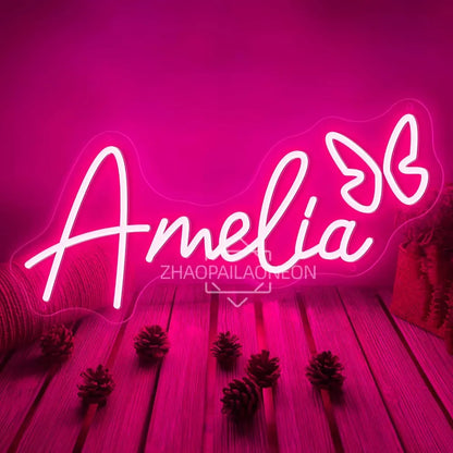 Custom Neon Sign Led Name Light for Kids Custom Name Signs Logo Birthday Lights Neon Led Personalized Gifts Bedroom Wall Decor