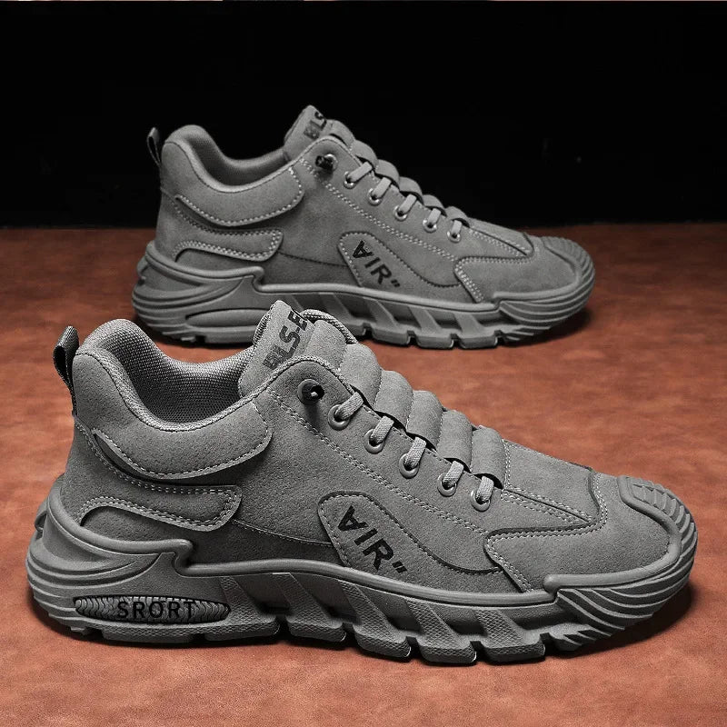 Men's Work Shoes 2025 New  Breathable Slip-On Anti-Slip Wear-Resistant Casual Sports Shoes Thick Bottom Labor Protection