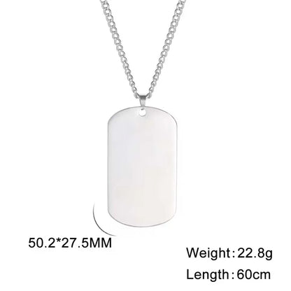 Print Demand Photo Necklace Personalized Picture Custom Gift For Men Woman Couple Family Father Chain Stainless Steel Jewelry