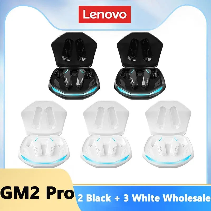 Choice Lenovo GM2 Pro Bluetooth 5.3 Earphones Sports Headset Wireless In-Ear Gaming Low Latency Dual Mode Music Headphones