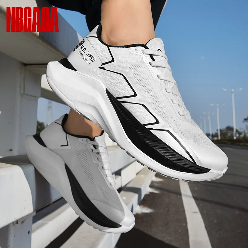 New Men's Running Shoes Air Cushion Lightweight Breathable Gym Workout Jogging Sneakers Comfortable Walking Sports Shoes for Men