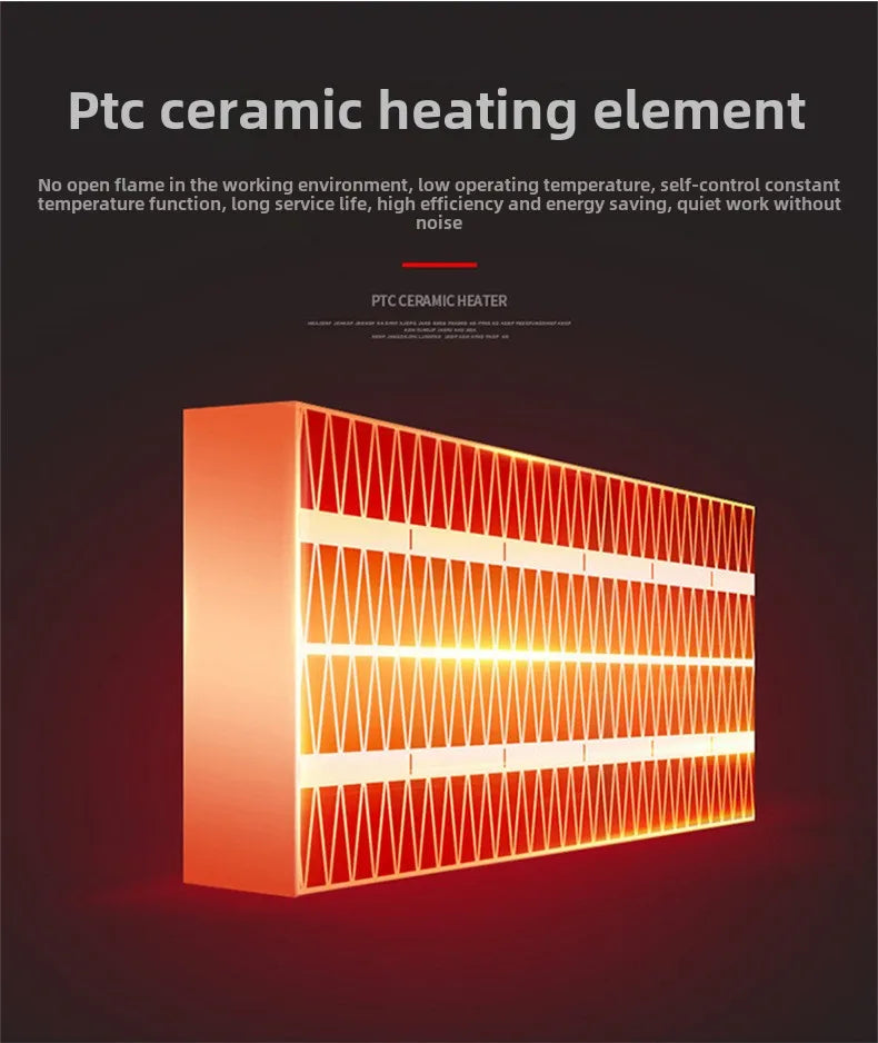 Eco Plug in Electric Heater Wall Outlet Space Heater with Energy Efficient Low Noise Room Heater Portable Heaters for Indoor Use