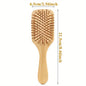 Eco-friendly Bamboo Hair Comb Natural Wooden Anti-Static Detangling Comb Scalp Massage Cushion Hair Styling Tool Unisex
