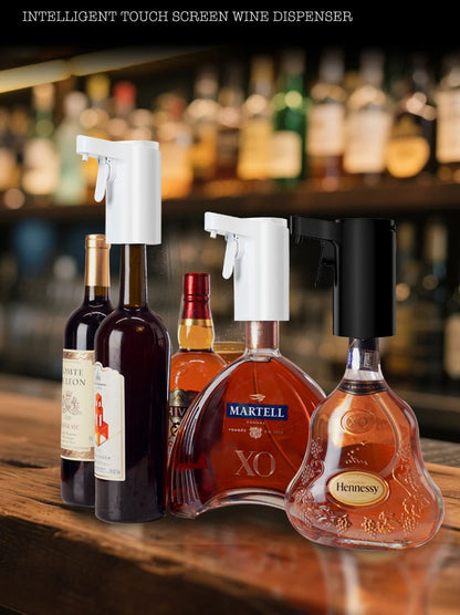 Smart Digital Wine Dispenser for Home Bar & Electric Aerator, Hands-Free Sensor for Wine, Whiskey, Spirits - Ideal Gift