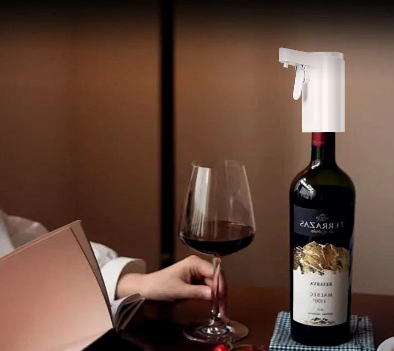 Smart Digital Wine Dispenser for Home Bar & Electric Aerator, Hands-Free Sensor for Wine, Whiskey, Spirits - Ideal Gift