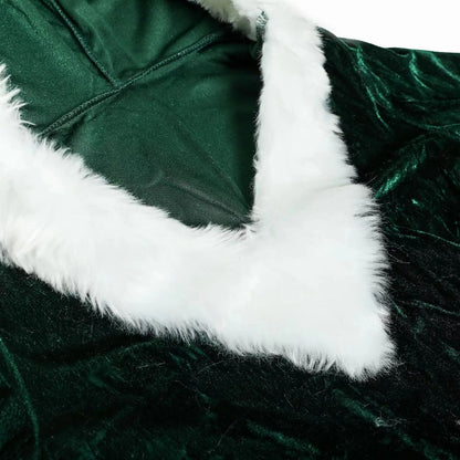 Christmas Dress Outfit For Adult Females Performance Queen Santa Lolita Party Dresses Woman Clothes And Fishnet Stockings