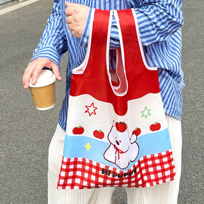 Supermarket Eco-Friendly Bag Cute Shopping Bag Large Capacity Foldable and Easy To Carry Bag Together