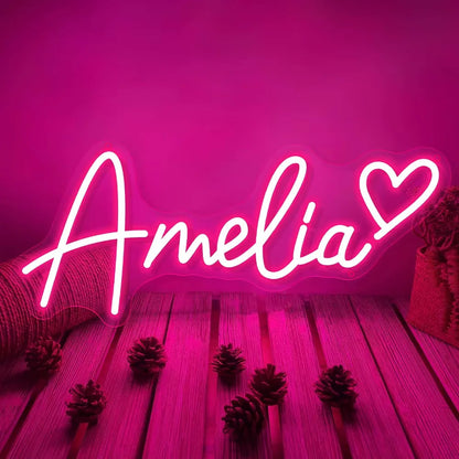Custom Neon Sign Led Name Light for Kids Custom Name Signs Logo Birthday Lights Neon Led Personalized Gifts Bedroom Wall Decor