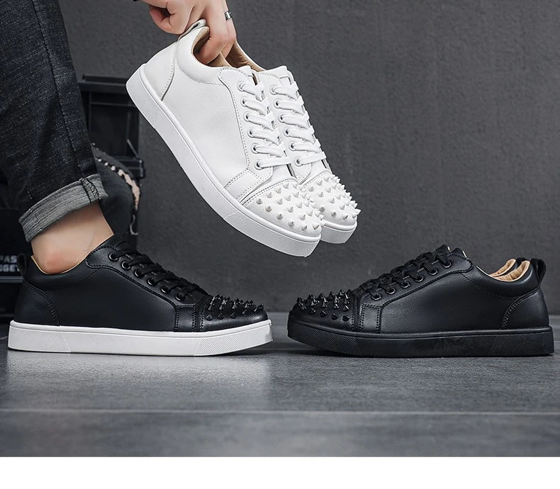 Comfortable Breathable Studded Sneakers for Men Women Casual Sports Shoes Fashion Lightweight Walking Shoes