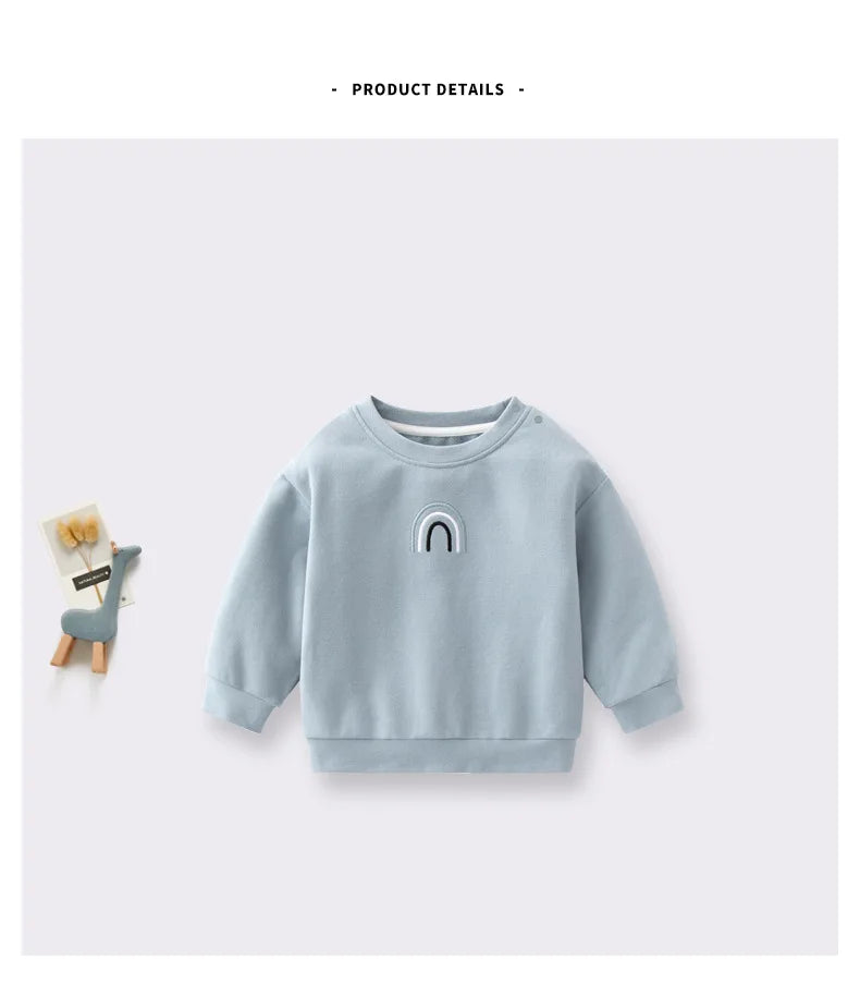 Baby Boys Clothes Spring Autumn Cartoon Cotton Sweatshirt Boys Girl's Pullover Fashion Comfortable Baby Hoodies Kids 0-3 Years
