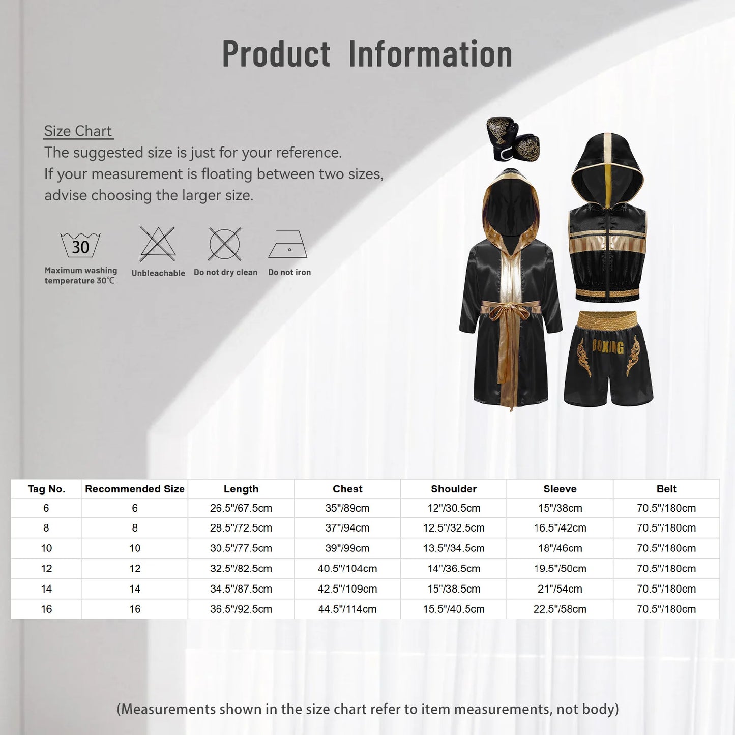 Children's Outfit Boys Robe Kids Muay Thai Fight Grappling Boxing Outfit Boxer Gloves Jerseys Training Clothes Martial Arts Sets