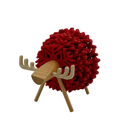 Creative Insulated Coaster Deer Shaped Beverage Coaster Sheep Felt Coaster Water Absorbing Home Office Desk Decorative Ornament