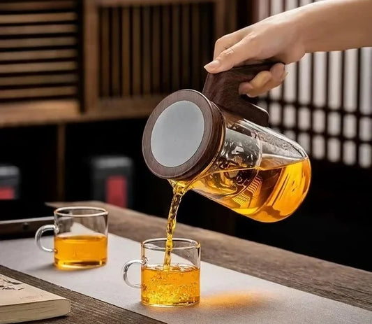 Smart Electric Automatic Glass Water Bottle intelligent timing teapot full glass inner tank automatic tea infuser