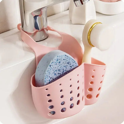 Drain Basket, Sink Holder, Storage Tools, Kitchen Bathroom Storage Shelf, Sponge Holder, Kitchen Drain Basket Draining Rack