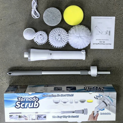 6 -in -1 Electric Cleaning Electric Rotation Cleaning Brush Kitchen Bathroom Home Cleaning Tool Multifunctional Cleaning Brush