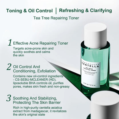 SKIN1004 Tea-Trica Soothing Ampoule Essence Tea Tree Toner Moisturizing Skin Care Korean Skin Care Products