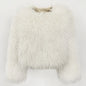 Fur Coat Eco-friendly Fur Jacket New Style Solid Color Women Clothing Cropped Jacket Direct From Manufacturer Eco-friendly Fur