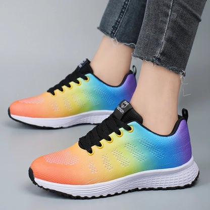 2025 Spring New Fashion Sneakers  Athletic Sneakers for Lady for Women Soft Walking Flats Non-slip Casual Sport Tennis Shoes