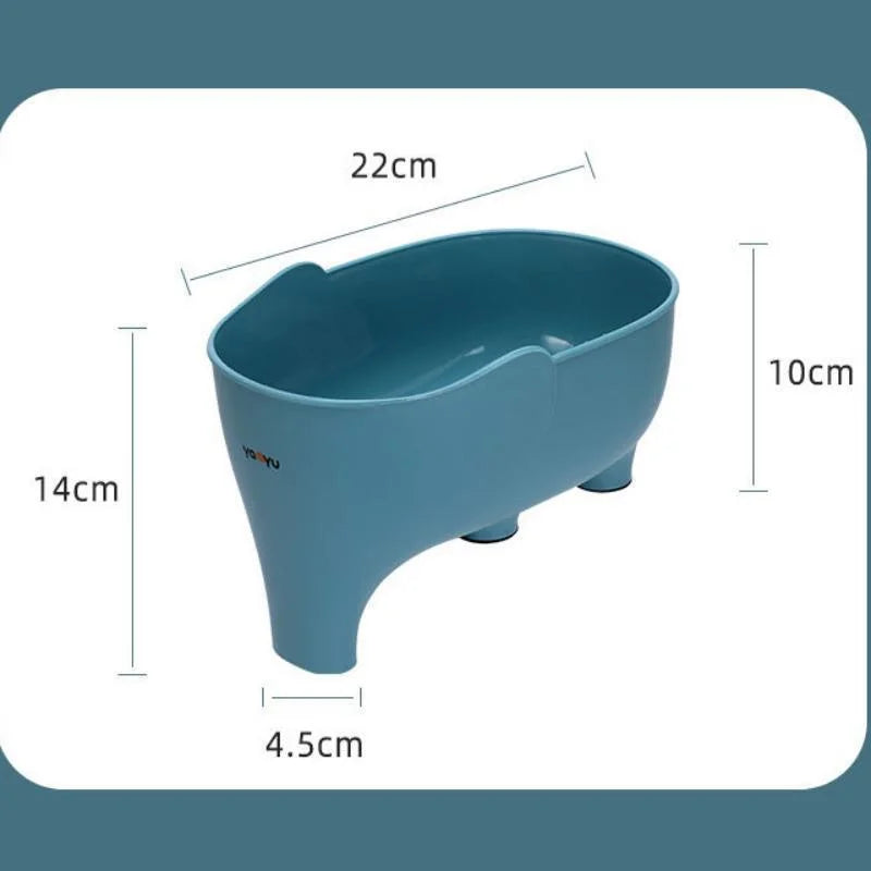 Kitchen Sink Filter Drainage Filter Basket Dry Wet Separation Garbage Filter Elephant Shaped Hanging Vegetable Washing Basket