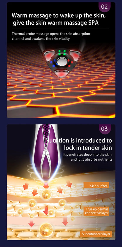 Portable Beauty Device Ems R&f Home Use Face Beauty Purple Facial Beauty Device skin care