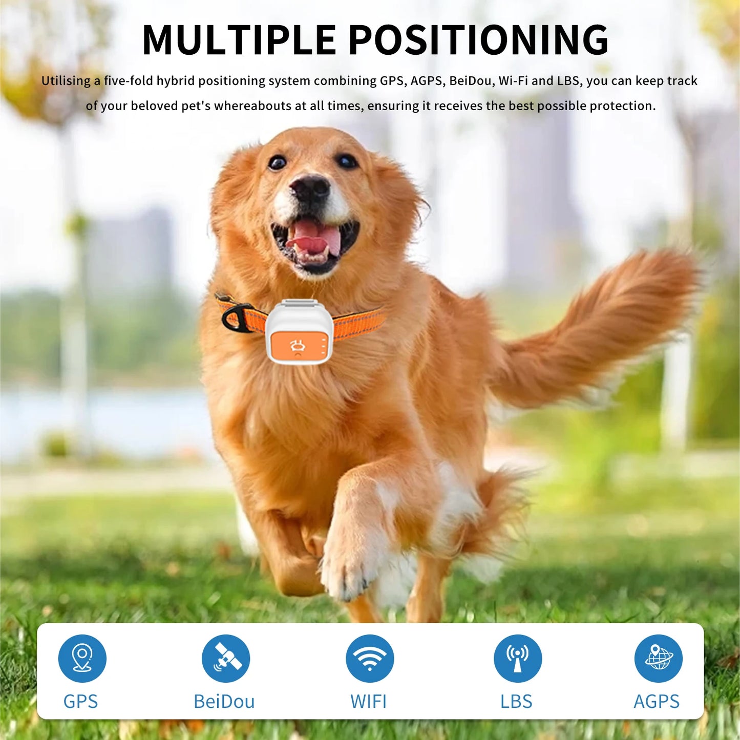 G01 GPS Pet Tracker for Multiple Pets, Small & Waterproof with Long Battery Life, Anti-Loss Device for Cats and Dogs