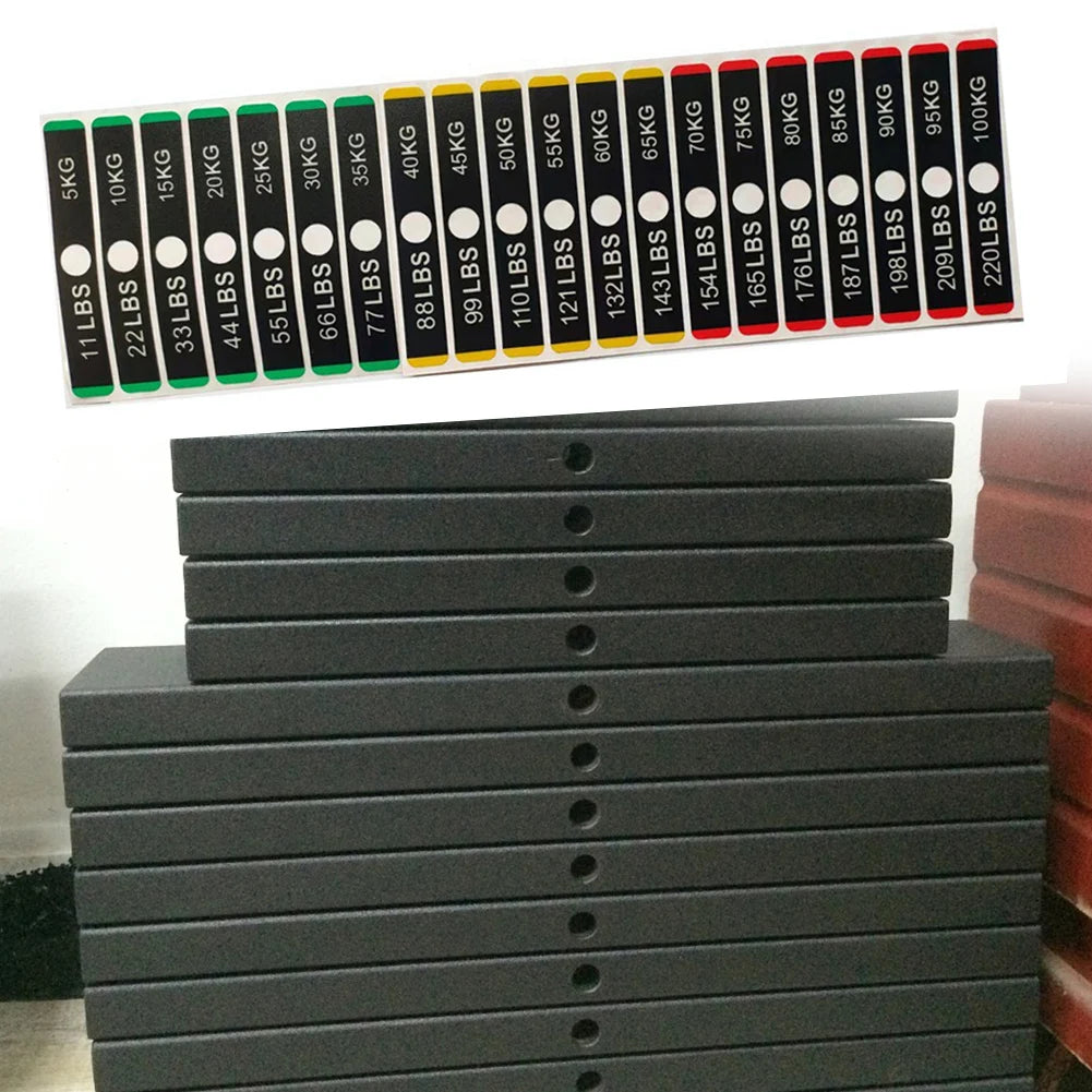Fitness Equipment Weight Stickers  Weight Stack Labels For Gym Home Fitness Machine Weight Stack Number Stickers Fitness Parts