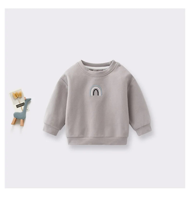 Baby Boys Clothes Spring Autumn Cartoon Cotton Sweatshirt Boys Girl's Pullover Fashion Comfortable Baby Hoodies Kids 0-3 Years