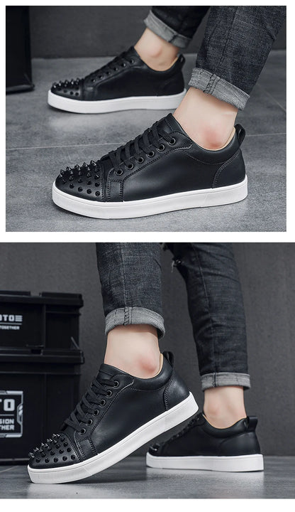 Comfortable Breathable Studded Sneakers for Men Women Casual Sports Shoes Fashion Lightweight Walking Shoes