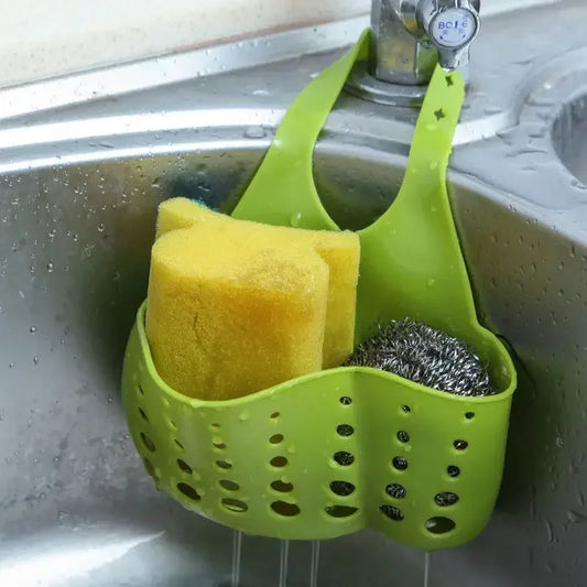 Drain Basket, Sink Holder, Storage Tools, Kitchen Bathroom Storage Shelf, Sponge Holder, Kitchen Drain Basket Draining Rack