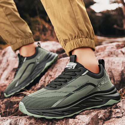 Men's shoes 2025 new spring and autumn sports shoes, durable and lightweight running shoes, breathable for teenagers, middle sch