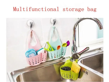 Drain Basket, Sink Holder, Storage Tools, Kitchen Bathroom Storage Shelf, Sponge Holder, Kitchen Drain Basket Draining Rack