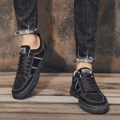 Men's Shoes 2025 New Spring Work Safety Shoes, Anti-slip, Wear-resistant, Versatile Casual Sports Work Shoes, Men's Board Shoes