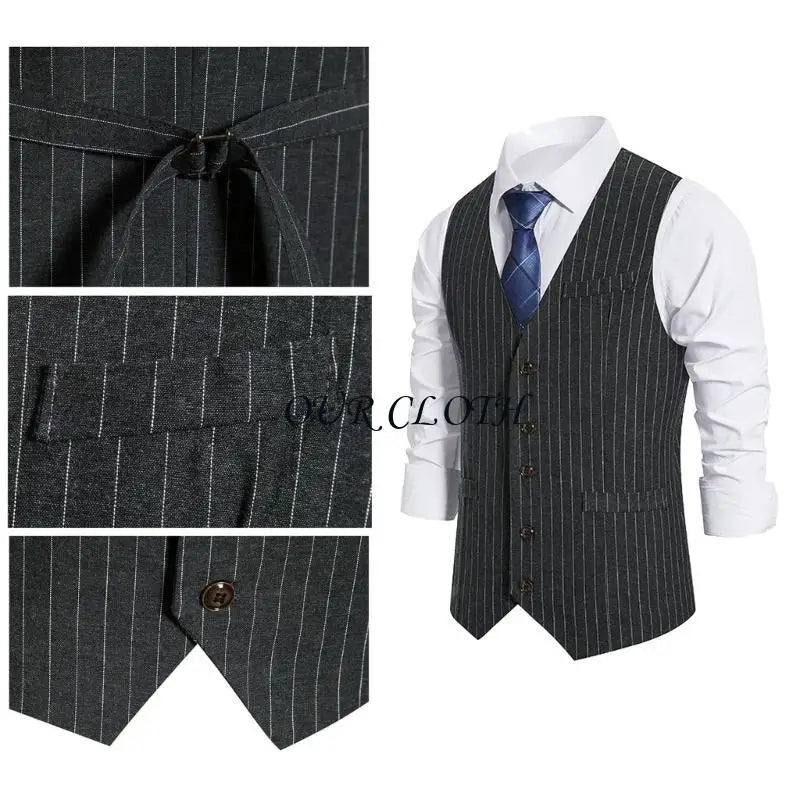 1920s Mens Costume Roaring 20s Outfit Accessories 1920s Men Mafia Costume 20s Gangsters Vest Hat Pocket Watch Suspenders Y1AC