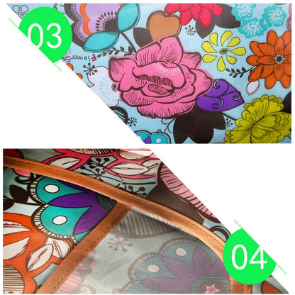 Eco-Friendly Printing Foldable Shopping Bag Tote Folding Pouch Handbags Convenient Large-capacity Thick For Travel Grocery Bag