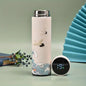 Retro Smart Temperature Display Insulated Cup,  Chinese Style Thermal Water Bottle, Stainless Steel Water Cup